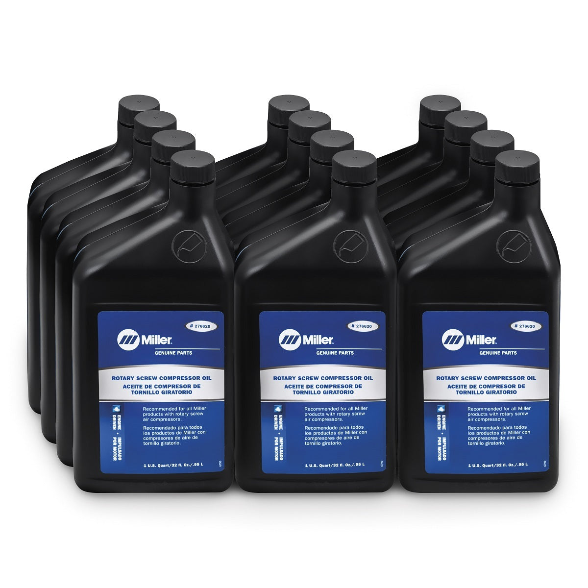 Miller® 12 Quart Air Compressor Rotory Screw Synthetic Oil