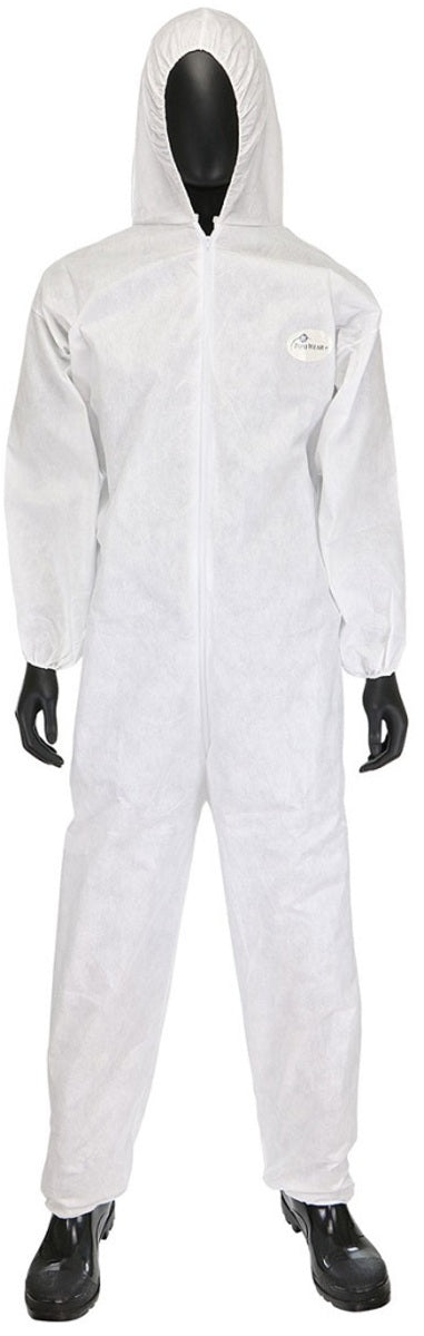 RADNOR™ 5X White Posi-Wear® M3™ Disposable Coveralls