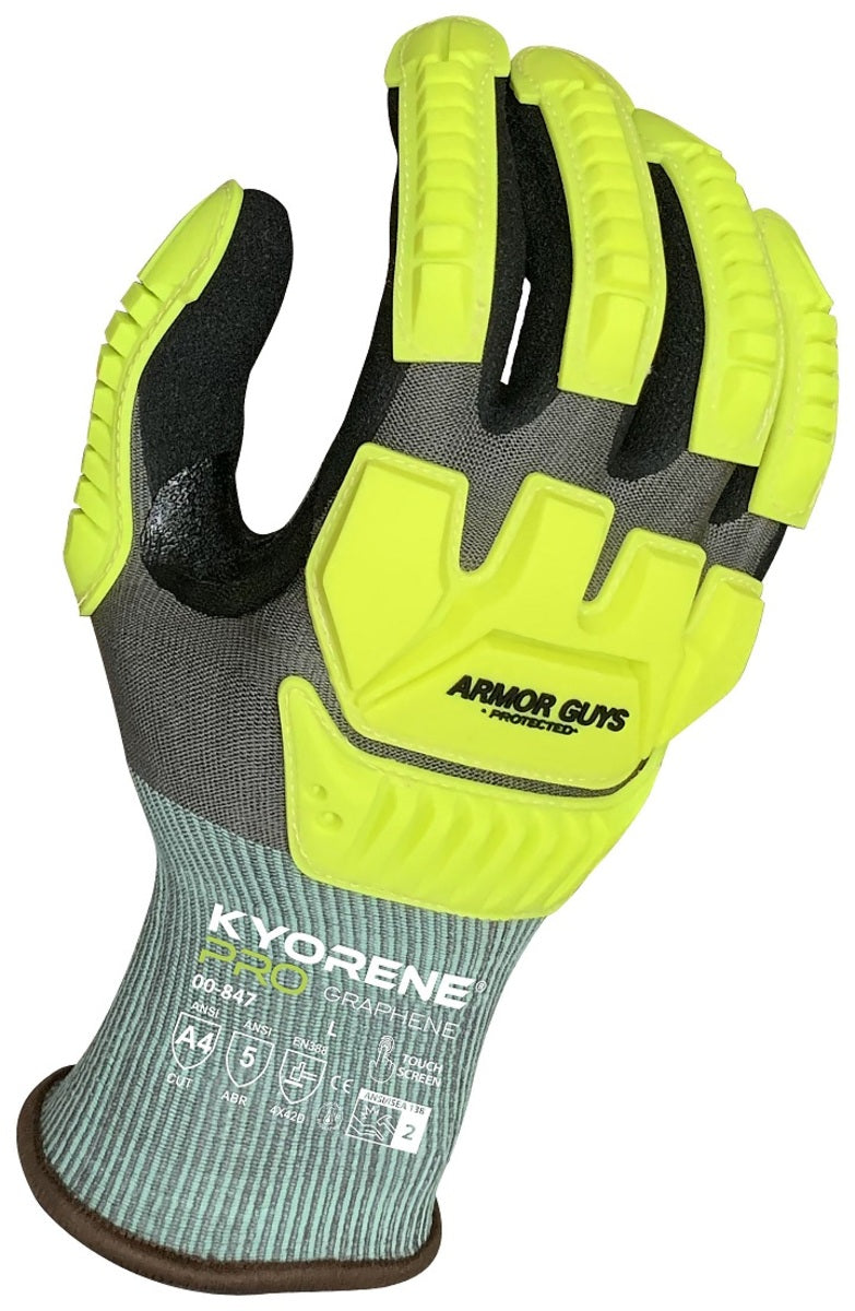Armor Guys Medium Kyorene® Pro/HCT® 18 Gauge Graphene Fiber Cut Resistant Gloves With Micro-Foam Nitrile Coated Palm