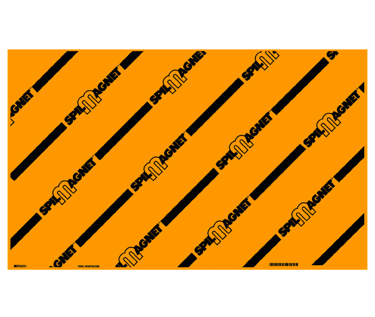 Brady® 24" X 36" Yellow Magnetic Reusable Drain Cover