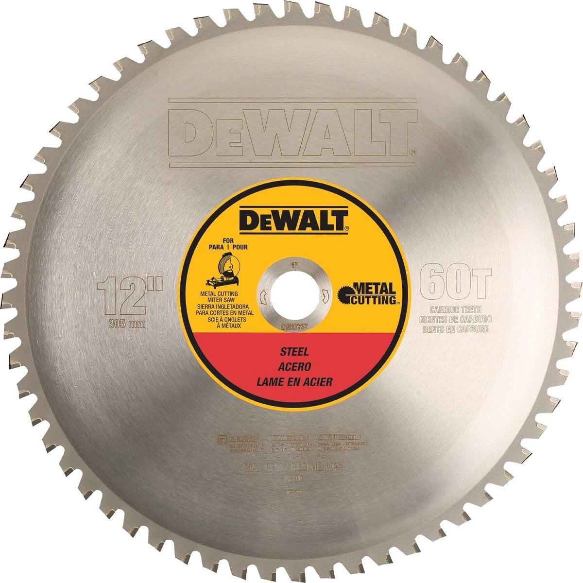 DEWALT® 12" 60 Teeth Carbide Tipped Circular Saw Blade