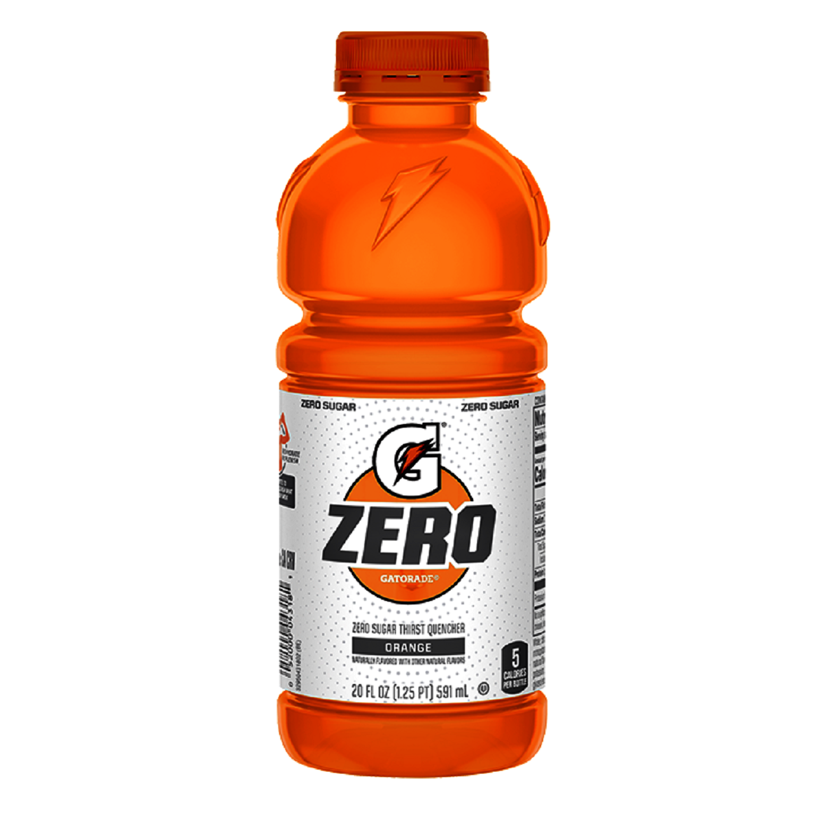 Gatorade® 20 Ounce Orange Flavor Zero Ready To Drink Bottle Zero Sugar Electrolyte Drink