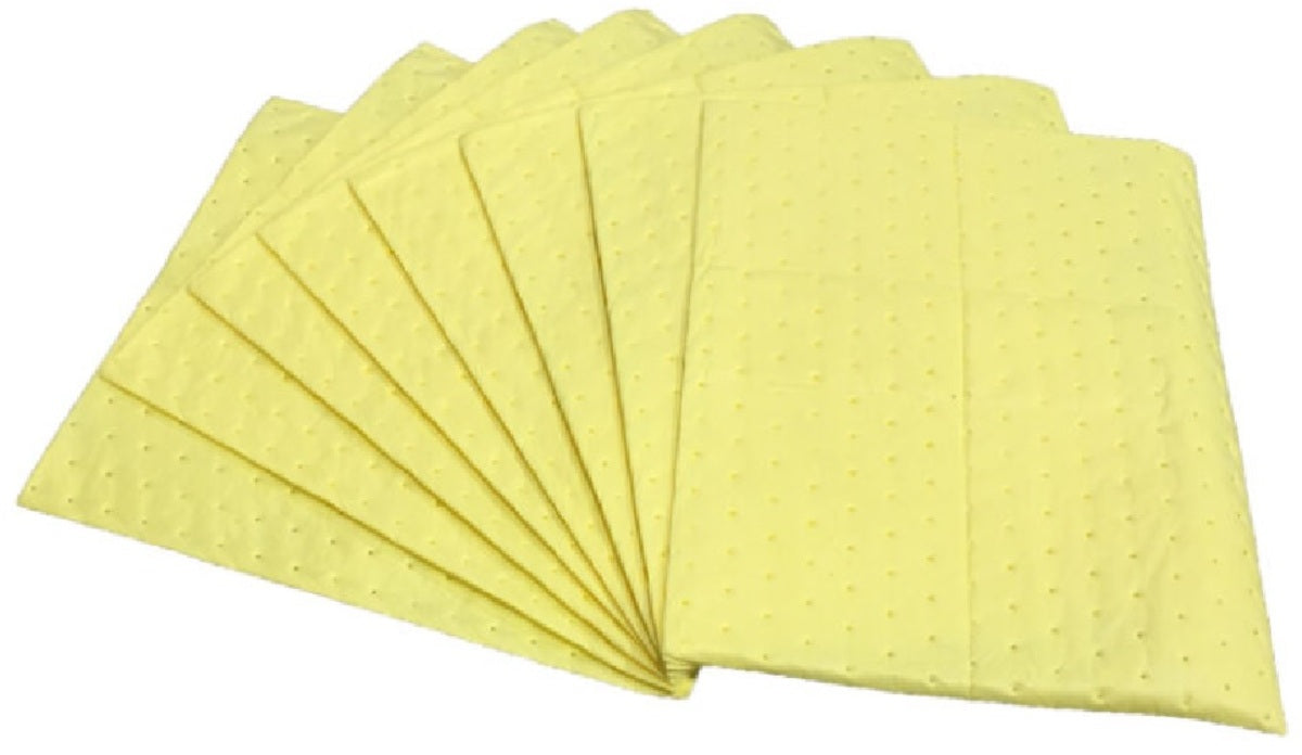 MeltBlown Technologies 15" x 18" Yellow Polypropylene Sorbent Pad