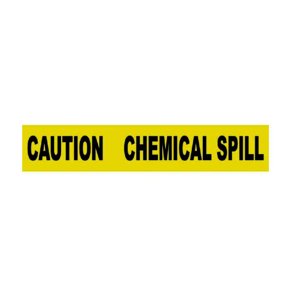 NMC™ 3" X 1000' Black/Yellow 3 mil Polyethylene Barricade Tape "CAUTION CHEMICAL SPILL"