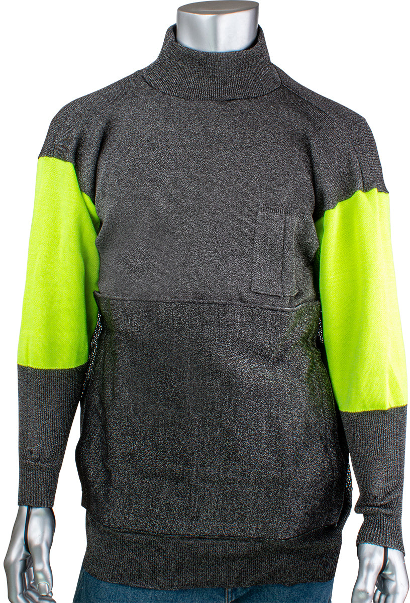 Protective Industrial Products Small Hi-Vis Orange Kut Gard® ATA® Cut Resistant Pullover