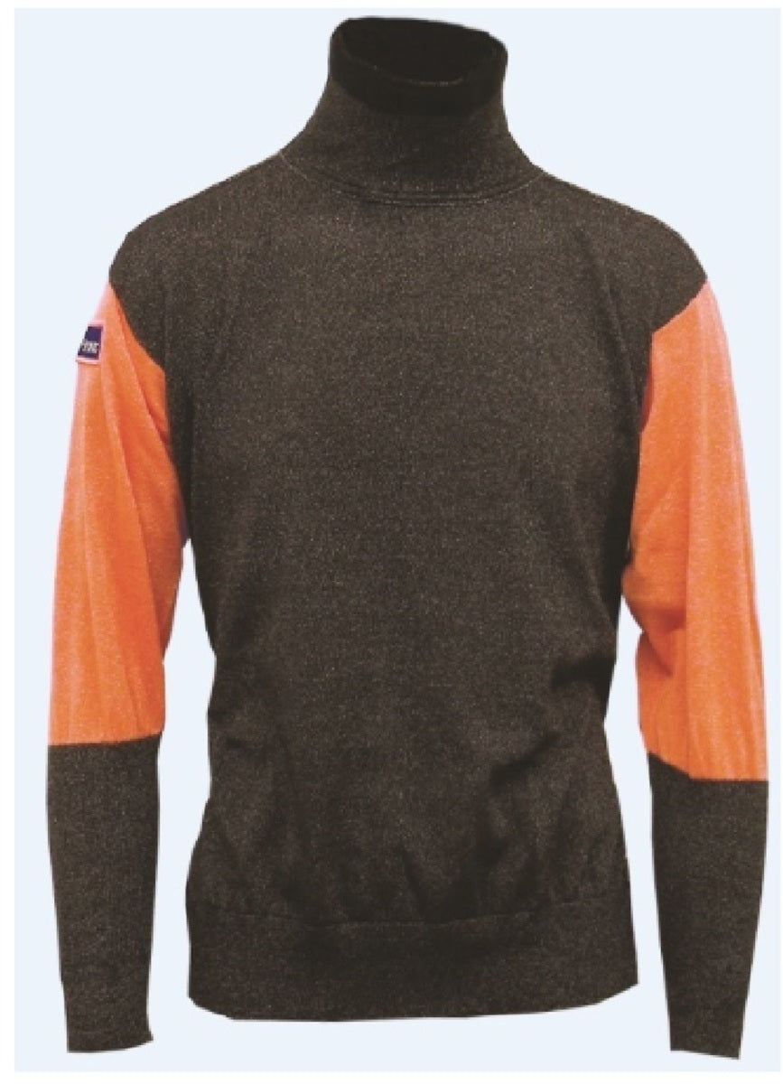 Tuff-N-Lite® 6X Black And Orange High Performance Polyethylene Yarn A5 - A8 ANSI Level Cut Resistant Pullover