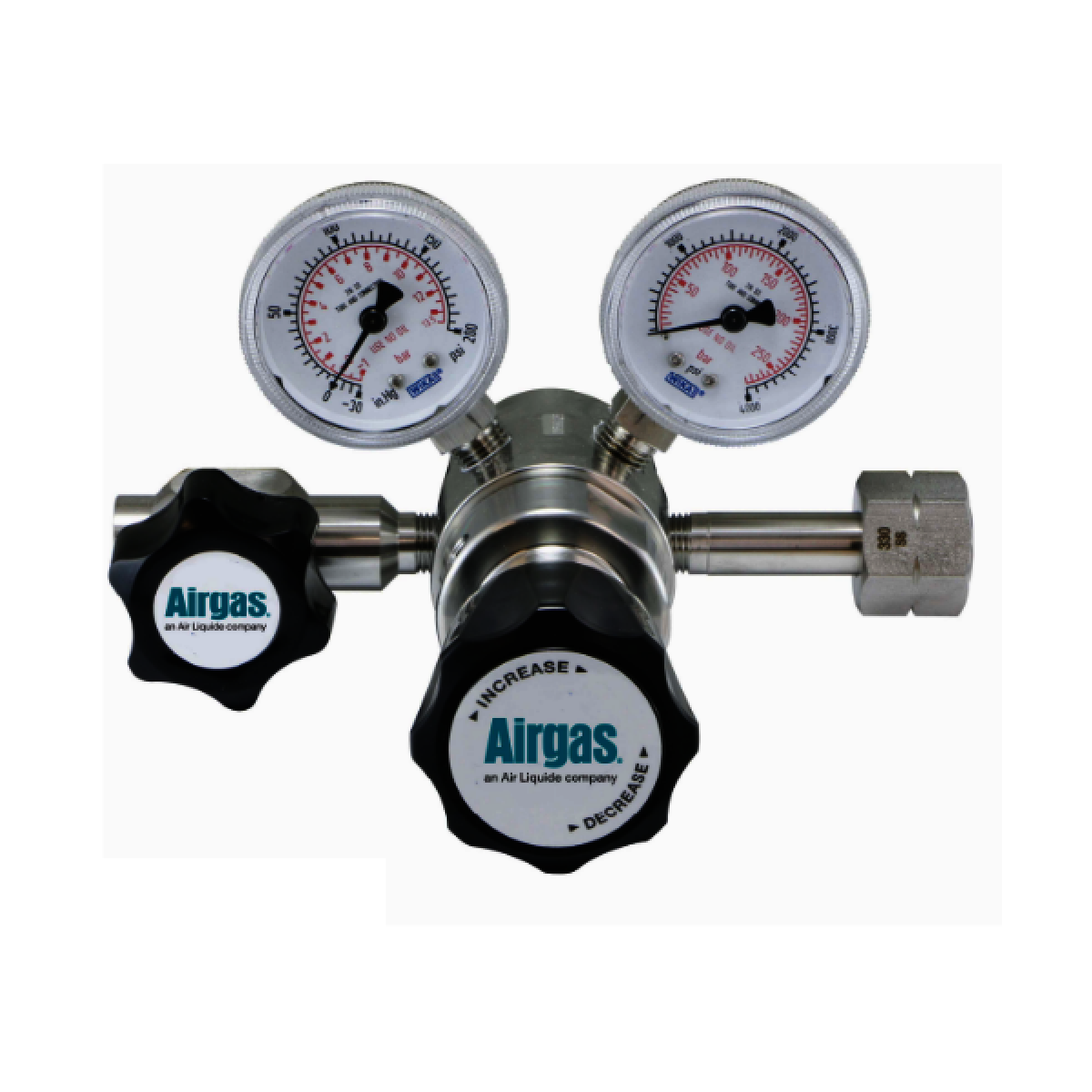 Airgas® Model 2172 Stainless Steel Ultra-High Purity Two Stage Regulator With CGA-580 Connection