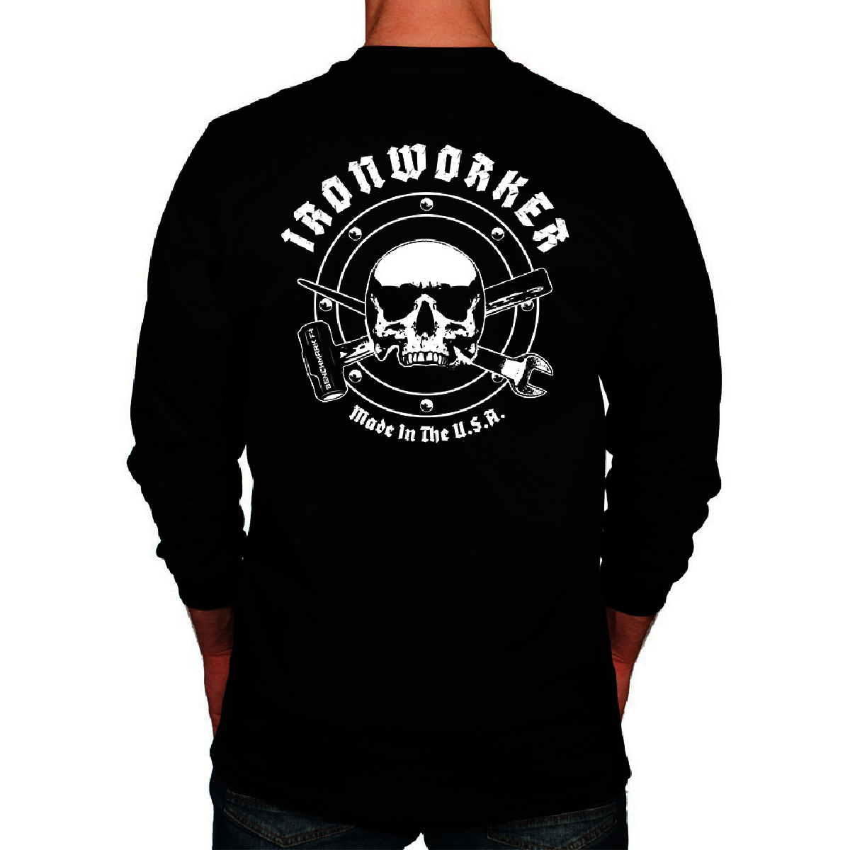 Benchmark FR® 3X Black Benchmark 3.0 Cotton Flame Resistant T-Shirt With Iron Worker Graphic