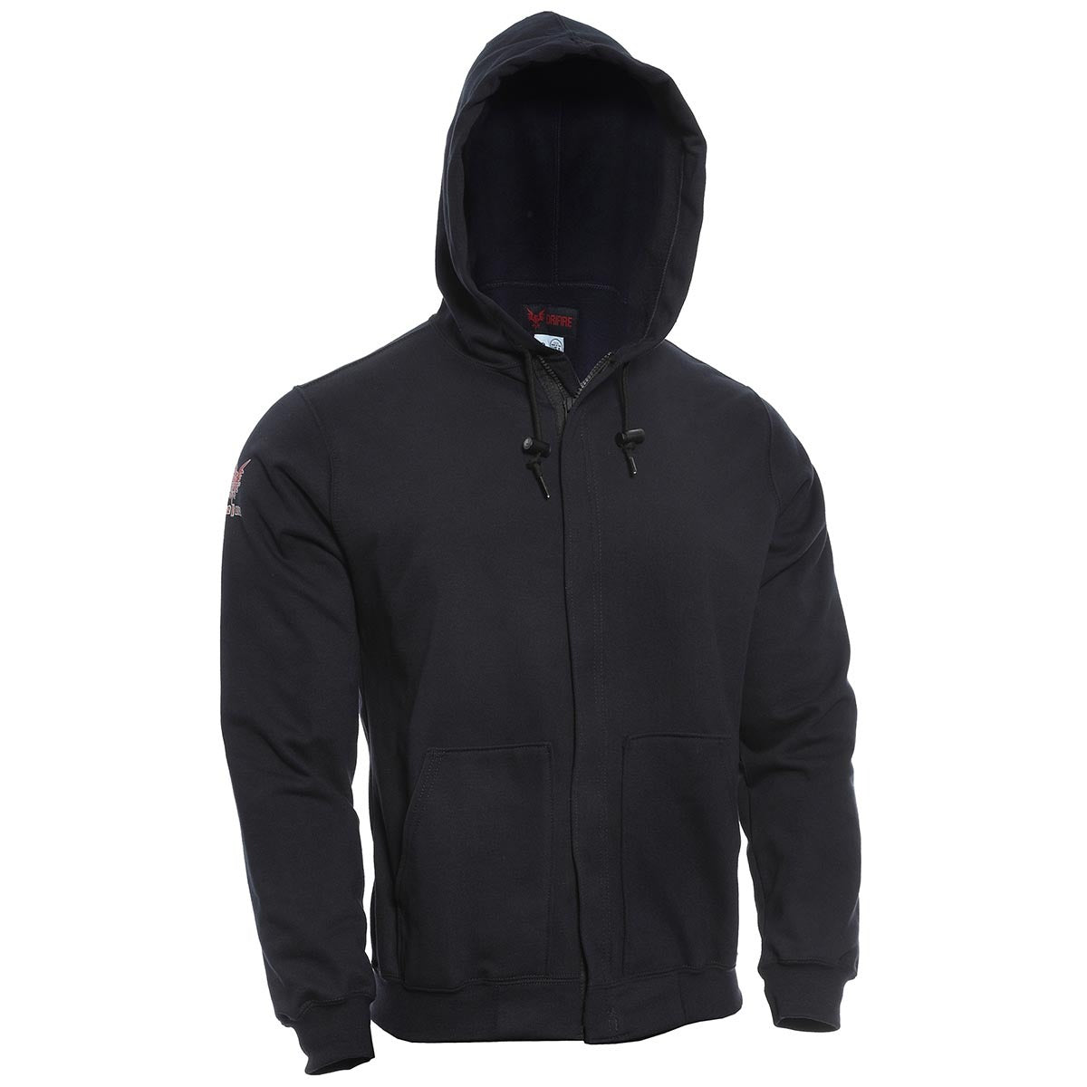 National Safety Apparel X-Large/Regular Navy FR Fleece Flame Resistant Jacket With Drawstring Closure