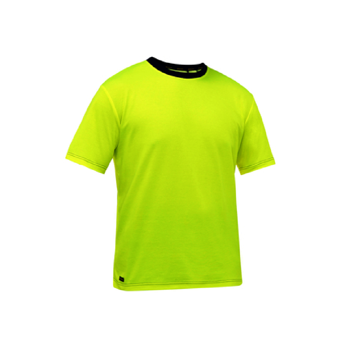Protective Industrial Products X-Large Hi-Vis Yellow Bisley® Fresche® Lightweight Cotton/Polyester Short Sleeve T-Shirt With Cotton Backing