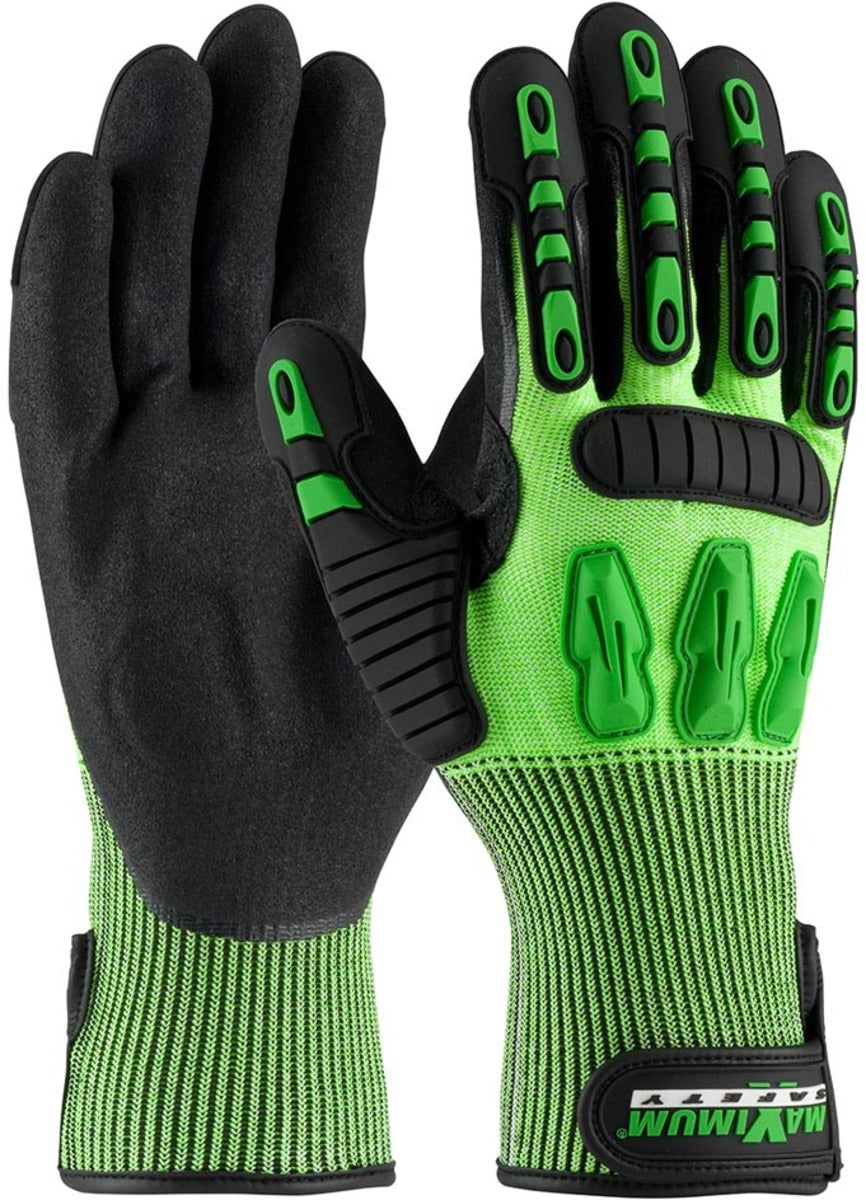 Protective Industrial Products X-Large Maximum Safety® 13 Gauge High Performance Polyethylene Cut Resistant Gloves With Nitrile Coated Palm And Fingers