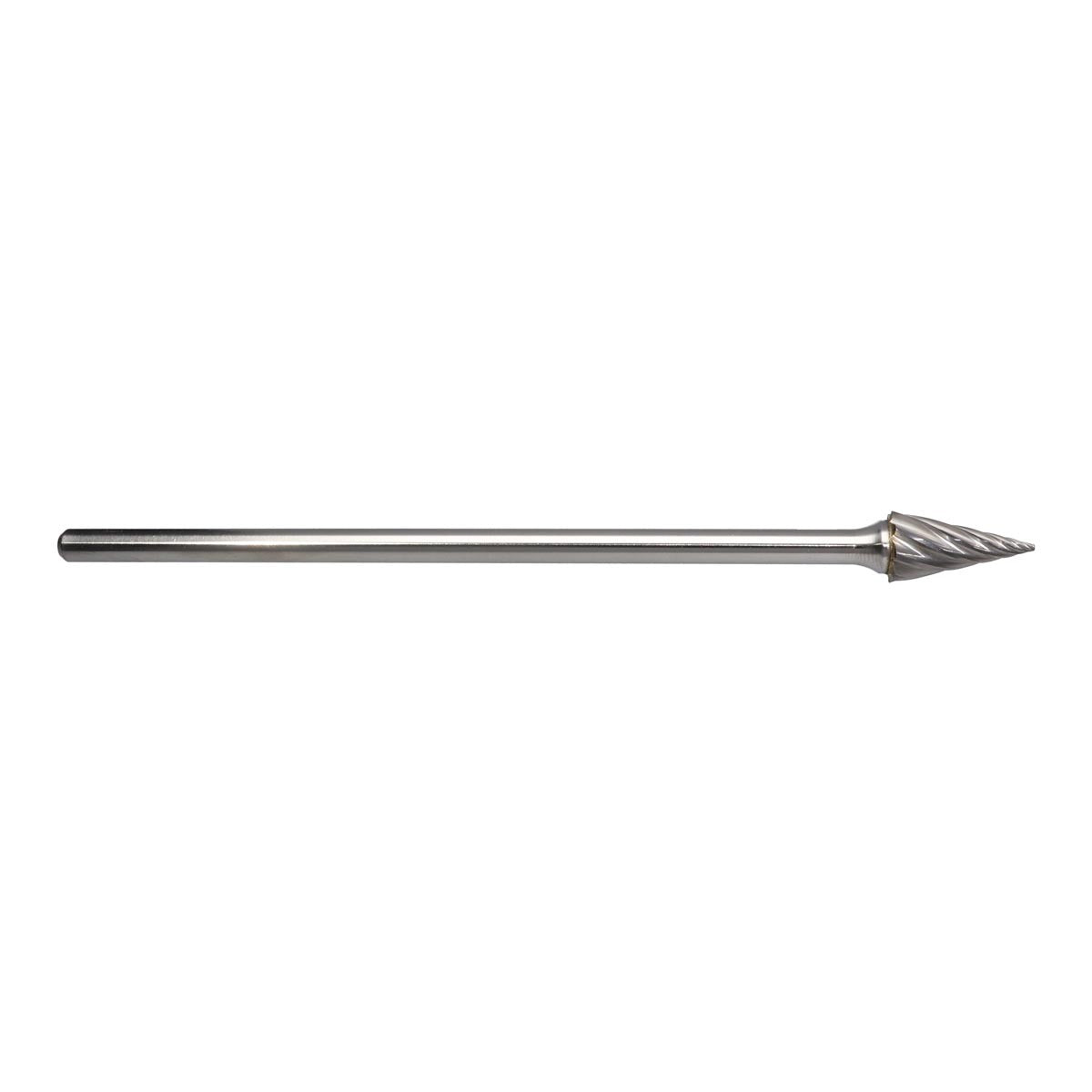 RADNOR™ SM-5L6FM 1/2" X 7/8" Pointed Cone Shape Aluminum Cut Carbide Burr