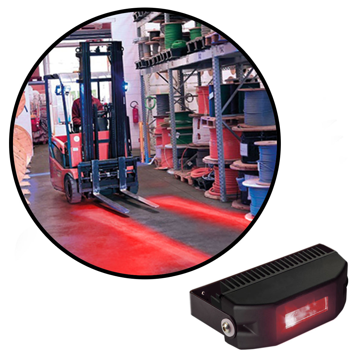 Visual Workplace Inc 20W Red Single Line Safety LED Projector