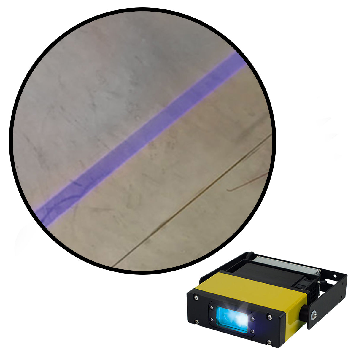 Visual Workplace Inc 98W Blue Single Line Safety LED Projector
