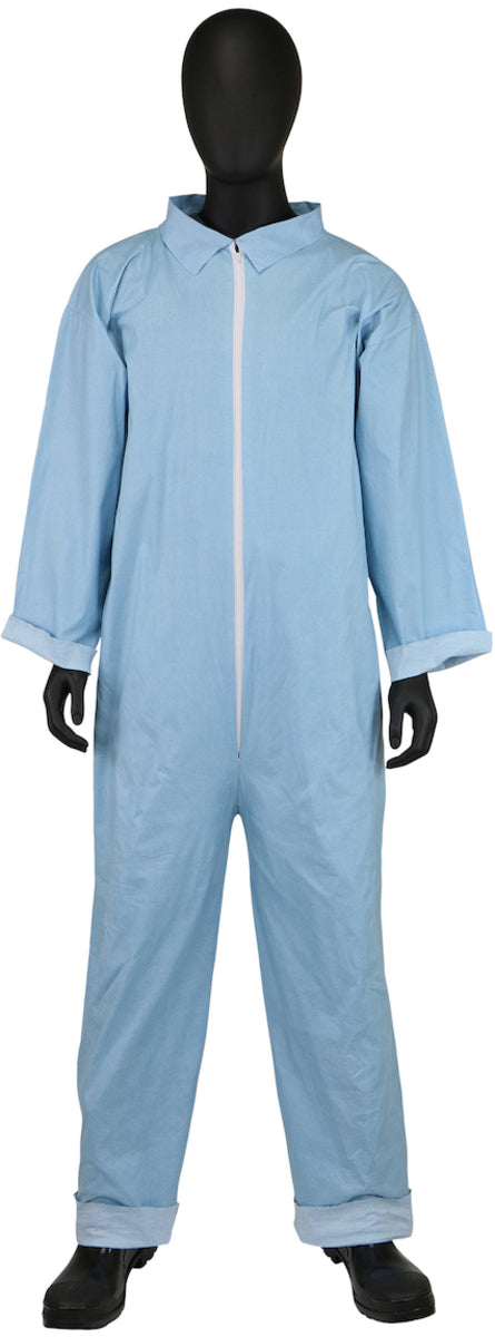 RADNOR™ Large Blue Posi-Wear® FR™ Disposable Coveralls