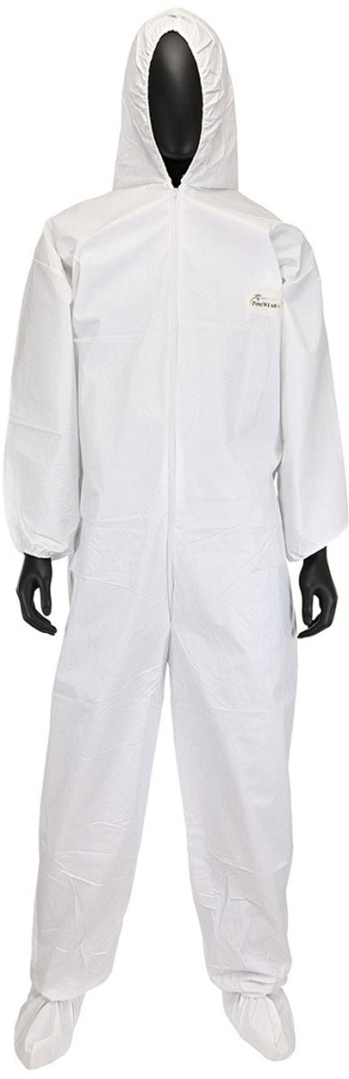 RADNOR™ X-Large White Posi-Wear® BA™ Disposable Coveralls