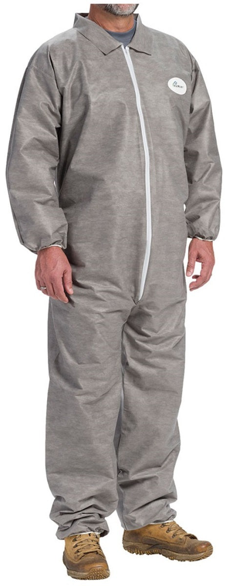 RADNOR™ 3X Gray Posi-Wear® M3™ Disposable Coveralls