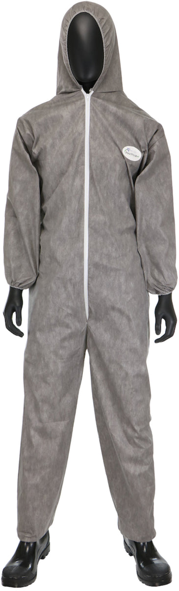 RADNOR™ 4X Gray Posi-Wear® M3™ Disposable Coveralls