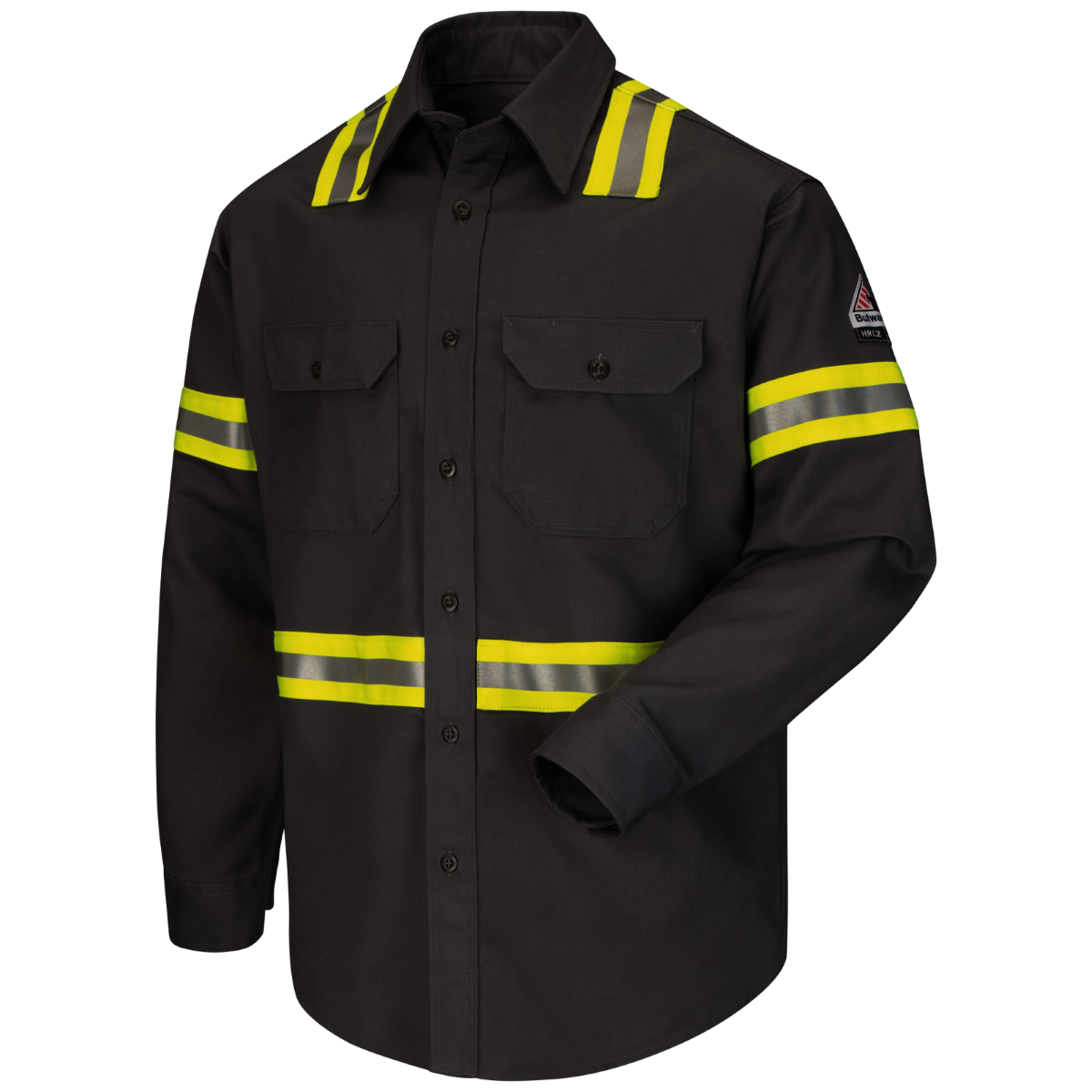 Bulwark® 3X Regular Gray Cotton/Polyester Flame Resistant Uniform Shirt With Button Front Closure