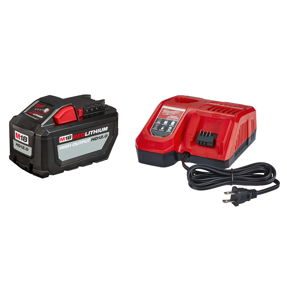Milwaukee® M18™ REDLITHIUM™ HIGH OUTPUT™ 18 Volt 12 Amp Hour Battery Starter Kit