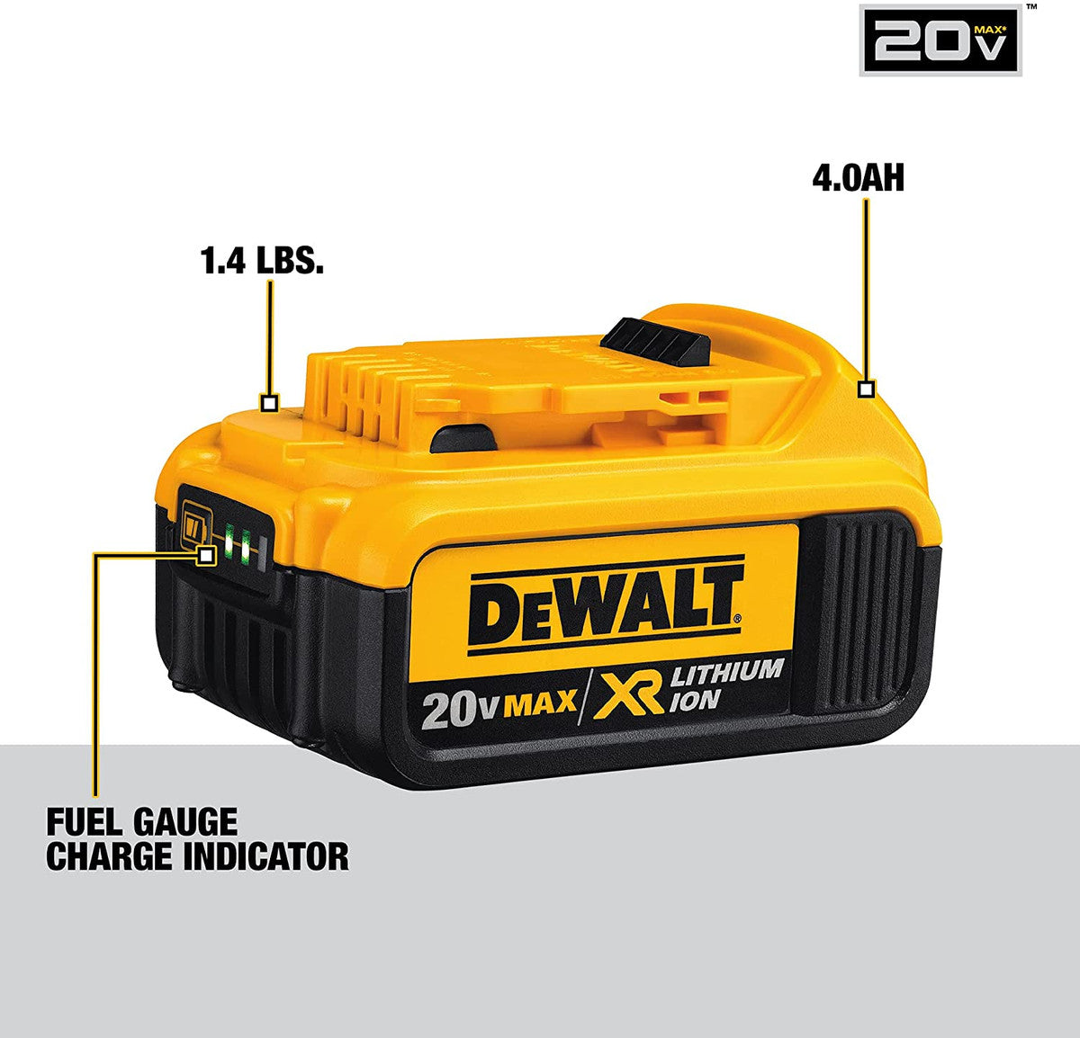 DeWALT DCF880HM2 20V MAX 1/2" Impact Wrench Kit W/ Hog Ring Anvil and (2) 4.0 Ah Batteries