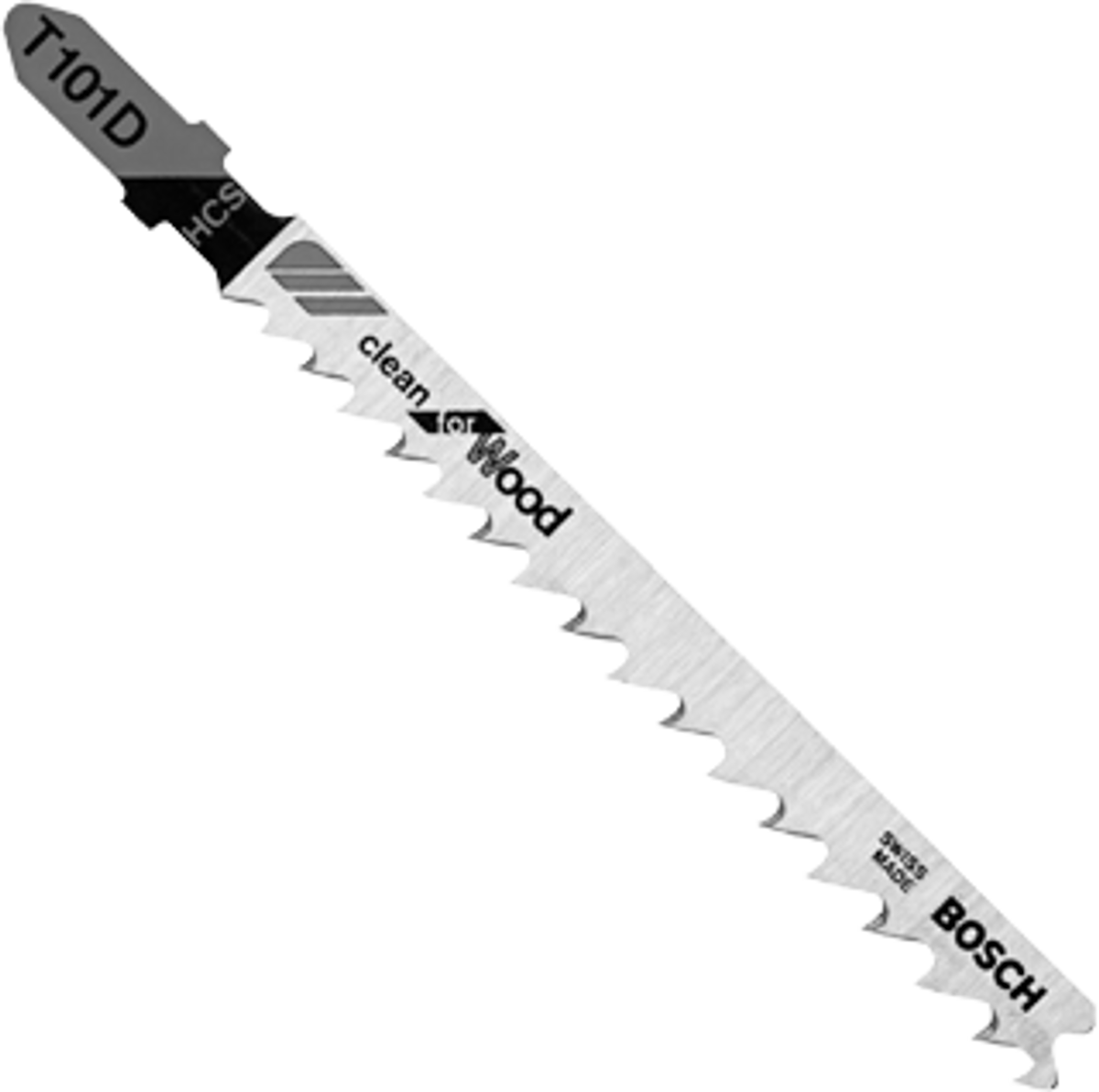 Bosch T101D100 4", 6TPI, HCS, T-Shank Jigsaw Blade (100/PK) (Per Pack)