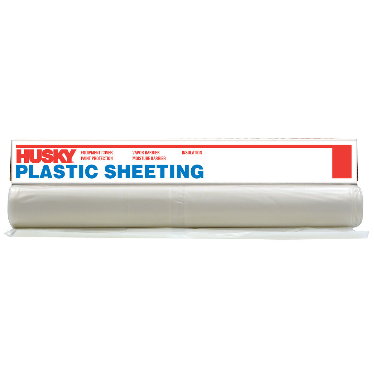 Poly-America 12' X 400' Clear Polyethylene Husky Plastic Sheeting