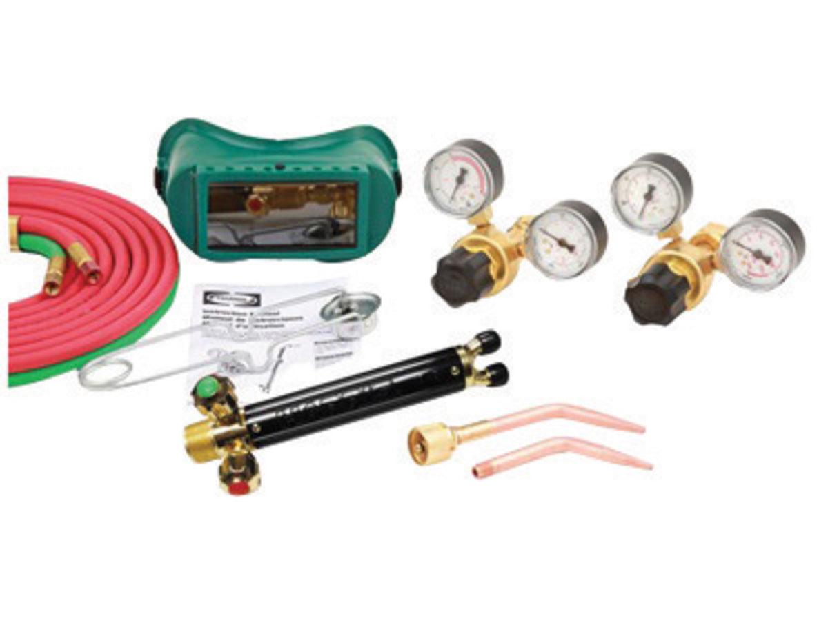 Harris® Model 19-601-200A Port-A-Torch® Light - Medium Duty Acetylene/Oxygen Brazing/Cutting/Welding Outfit CGA-200 With Handle Equipped FlashGuard® Check Valves