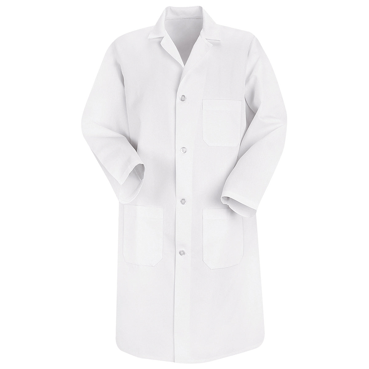Red Kap® 2X/Regular White Polyester/Cotton Jacket With Button Closure