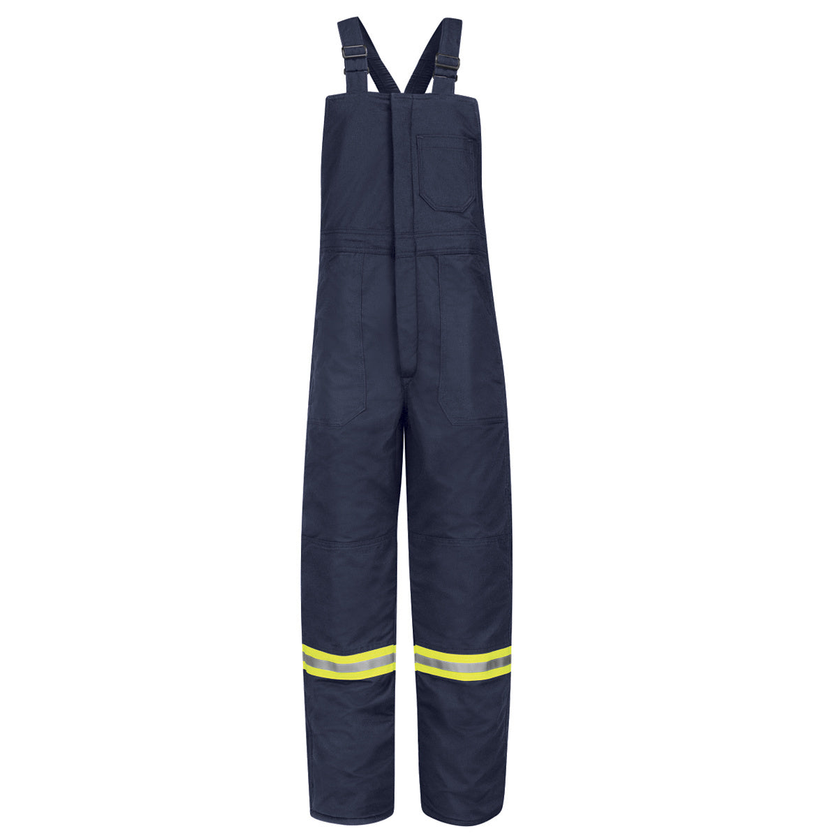 Bulwark® X-Large Navy Blue Cotton/Nylon Flame Resistant Bib Overall With Cotton Lining