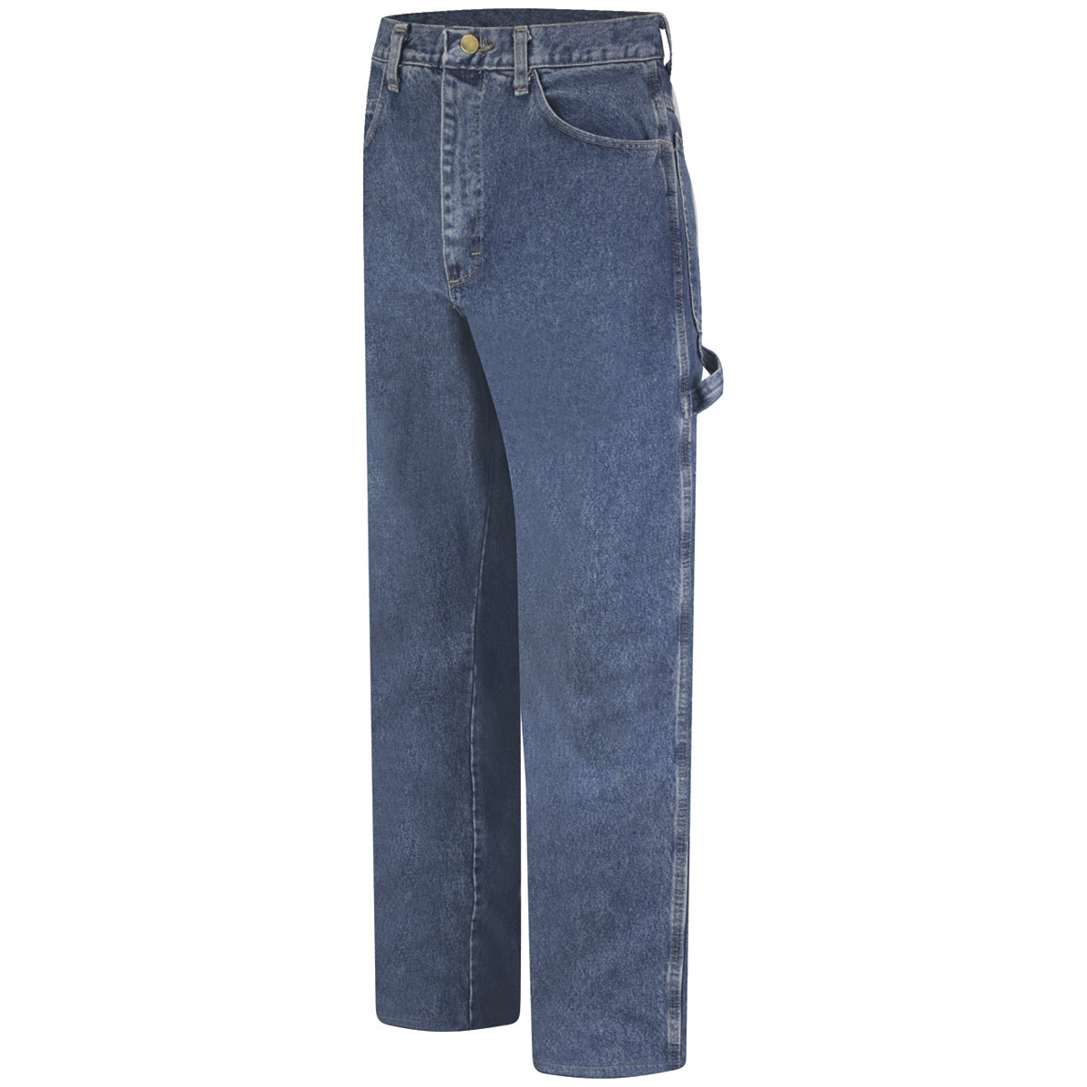 Bulwark® 36" X 30" Stone Wash Blue EXCEL FR® Cotton Denim Flame Resistant Jeans With Button Closure