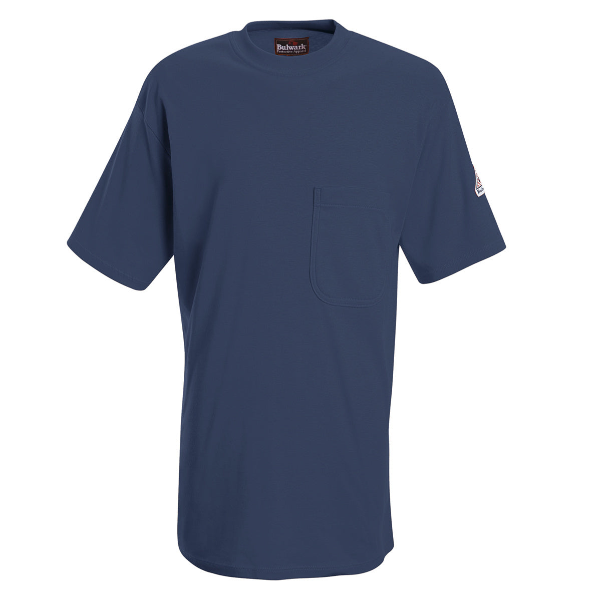 Bulwark® 2X Regular Navy Blue EXCEL FR® Interlock FR Cotton Flame Resistant T-Shirt