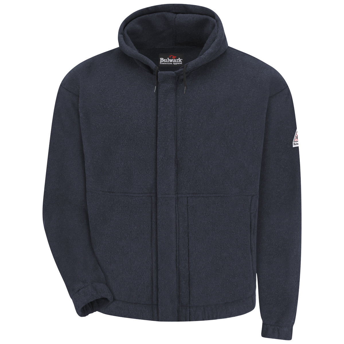 Bulwark® 2X Tall Navy Blue Modacrylic/Wool/Aramid/Lyocell Flame Resistant Sweatshirt With Zipper Front Closure