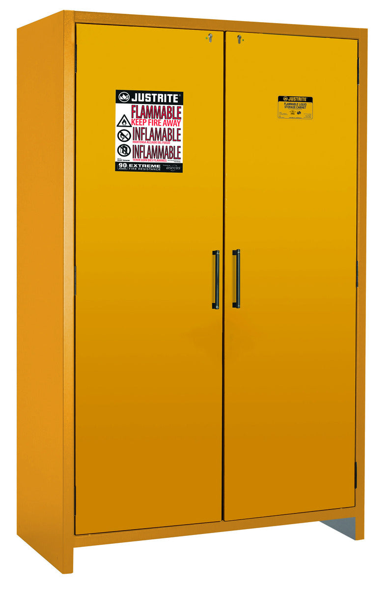 Justrite® 45 Gallon Yellow Steel Safety Cabinet