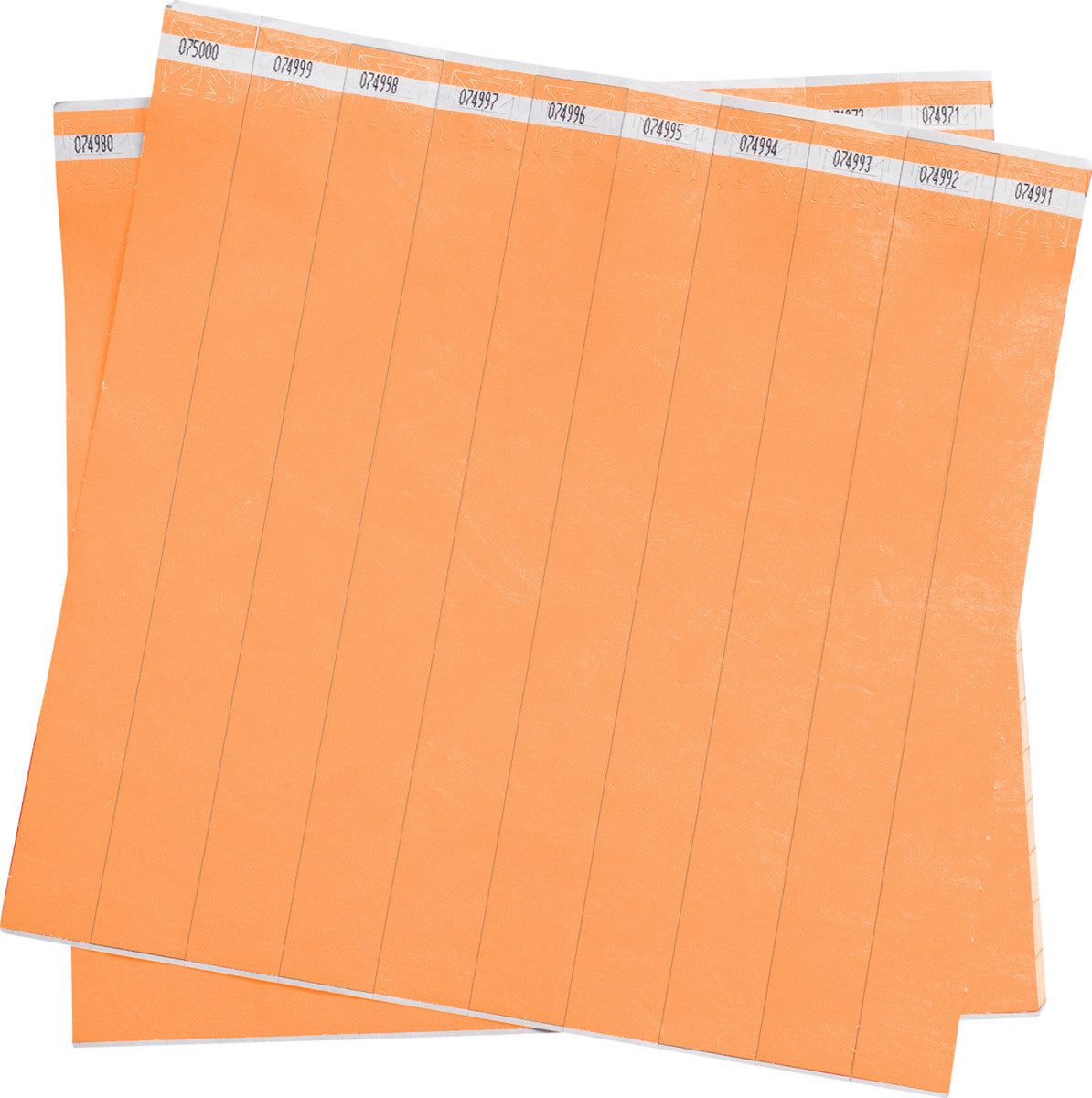 Brady® 1" Orange Tyvek® Wristband (500 Per Box)