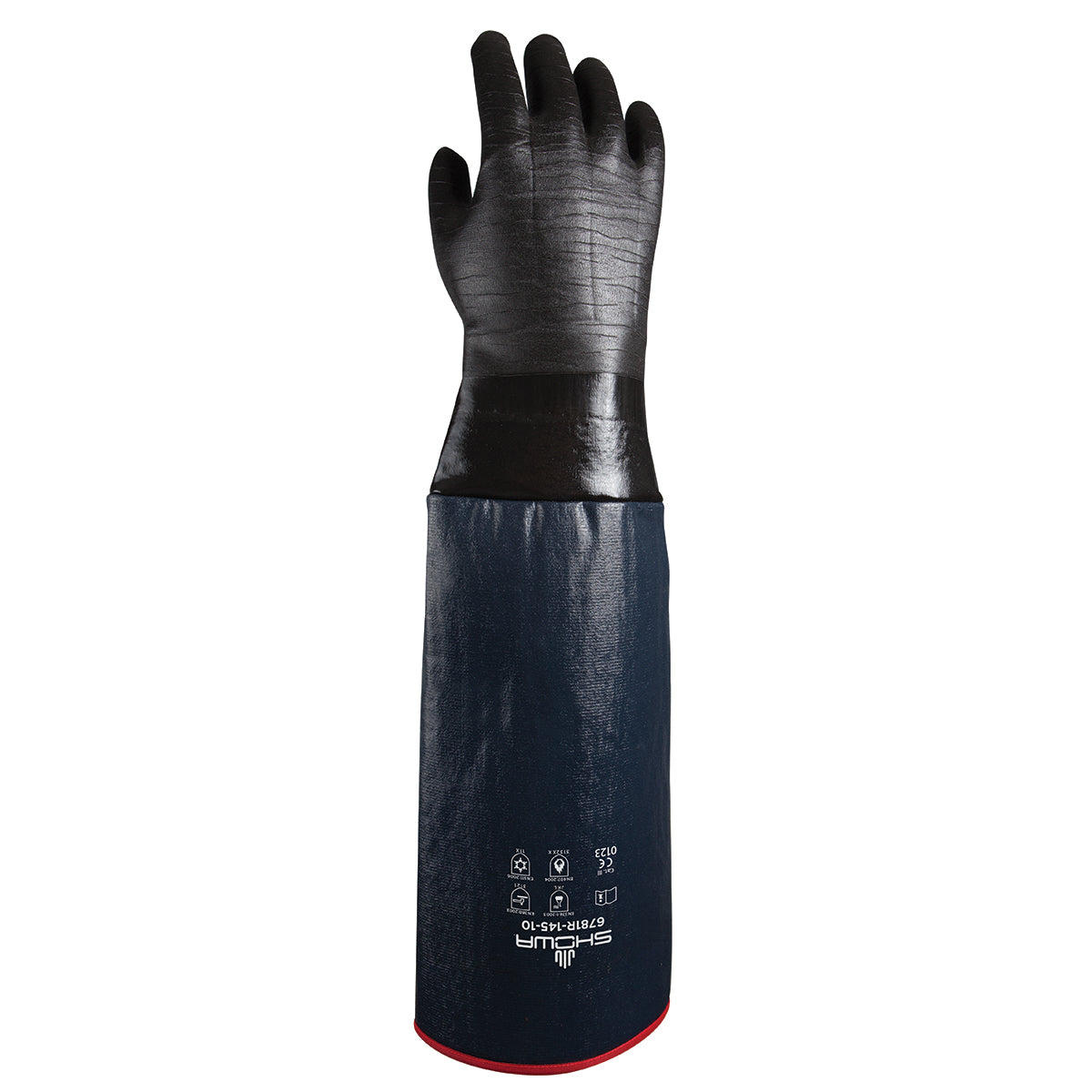 SHOWA® Size 10 Black Neoprene Cotton/Foam Insulation Lined Cold Weather Gloves