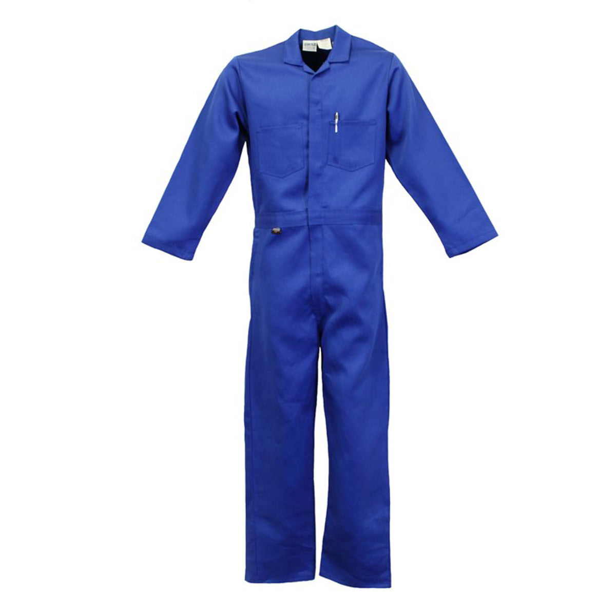 Stanco Safety Products™ Large Blue Indura® Flame Resistant Coveralls With Front Zipper Closure