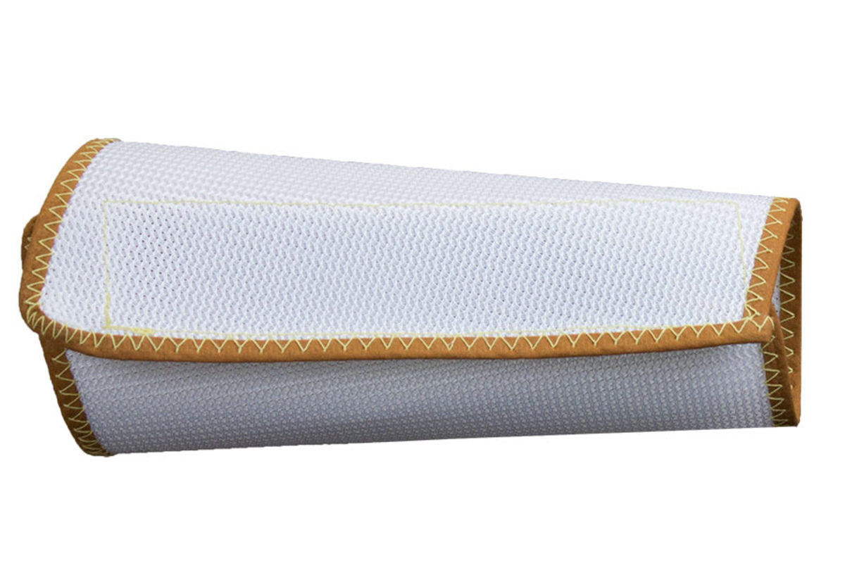 National Safety Apparel X-Large 9" Long White 11 Ounce Polyester Mesh A4 ANSI Level Sleeve With Hook And Loop Closure