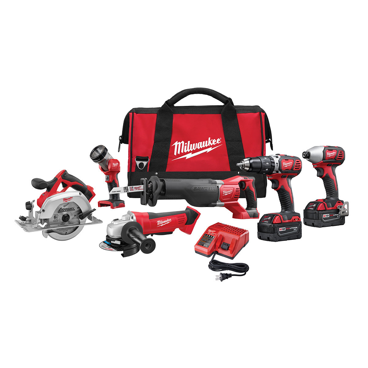 Milwaukee® M18™ 18 Volt 1800 rpm Cordless Combination Tool Kit