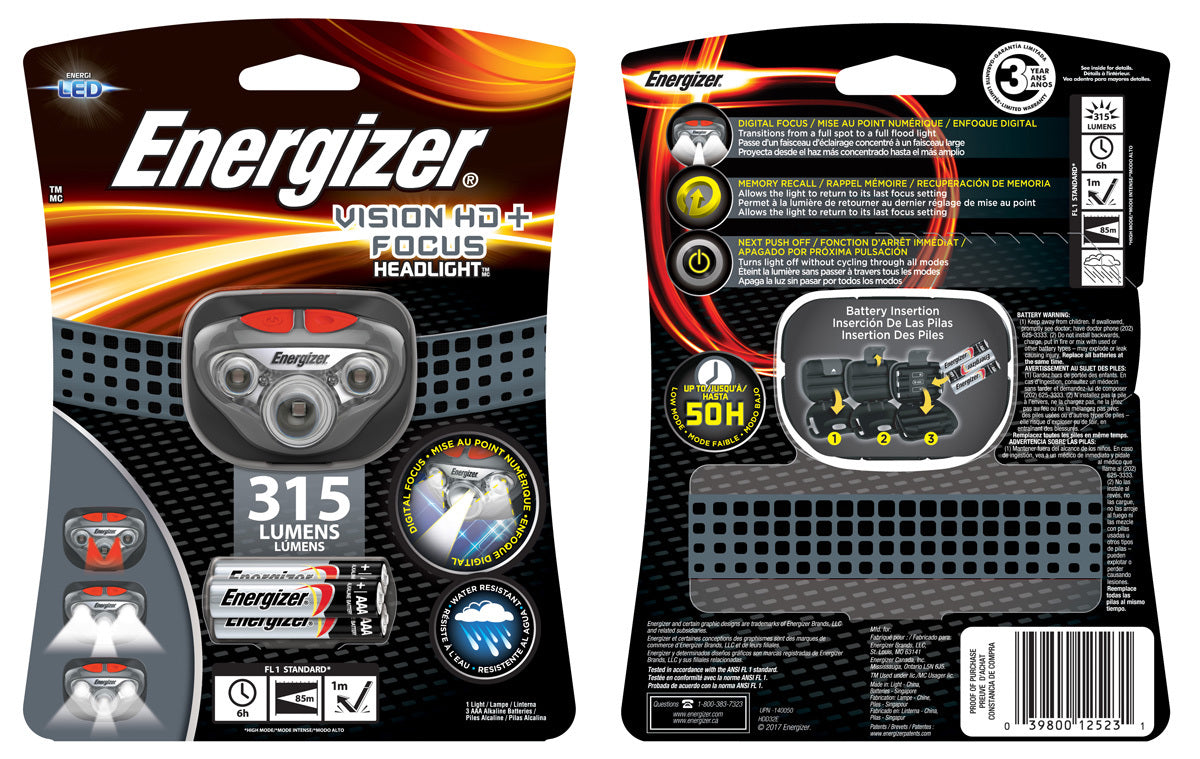Energizer® Gray Headlamp