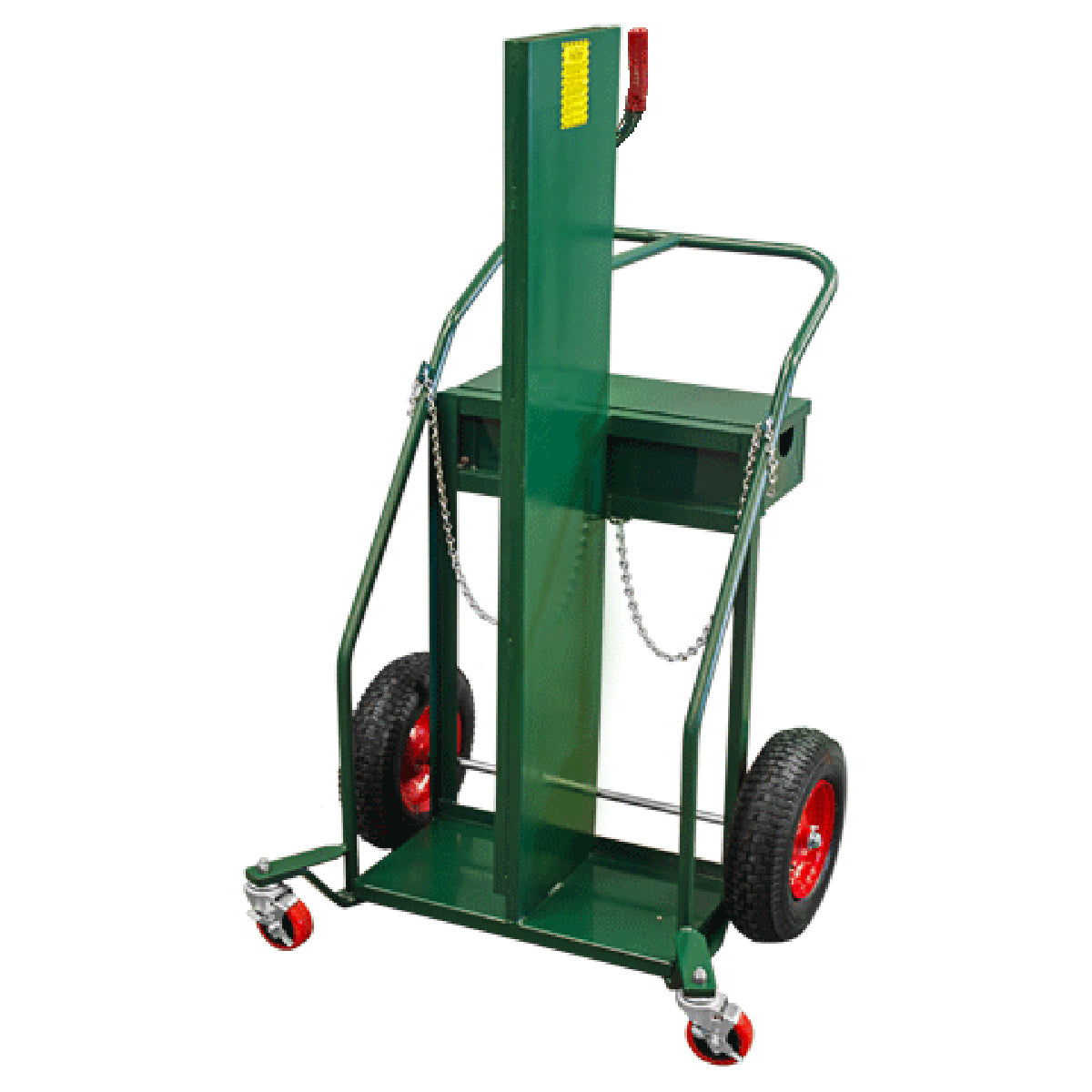 Anthony Welded Products LOAD-N-ROLL® 2 Cylinder Cart With 16" X 4" Pneumatic Wheels And Continuous Handle