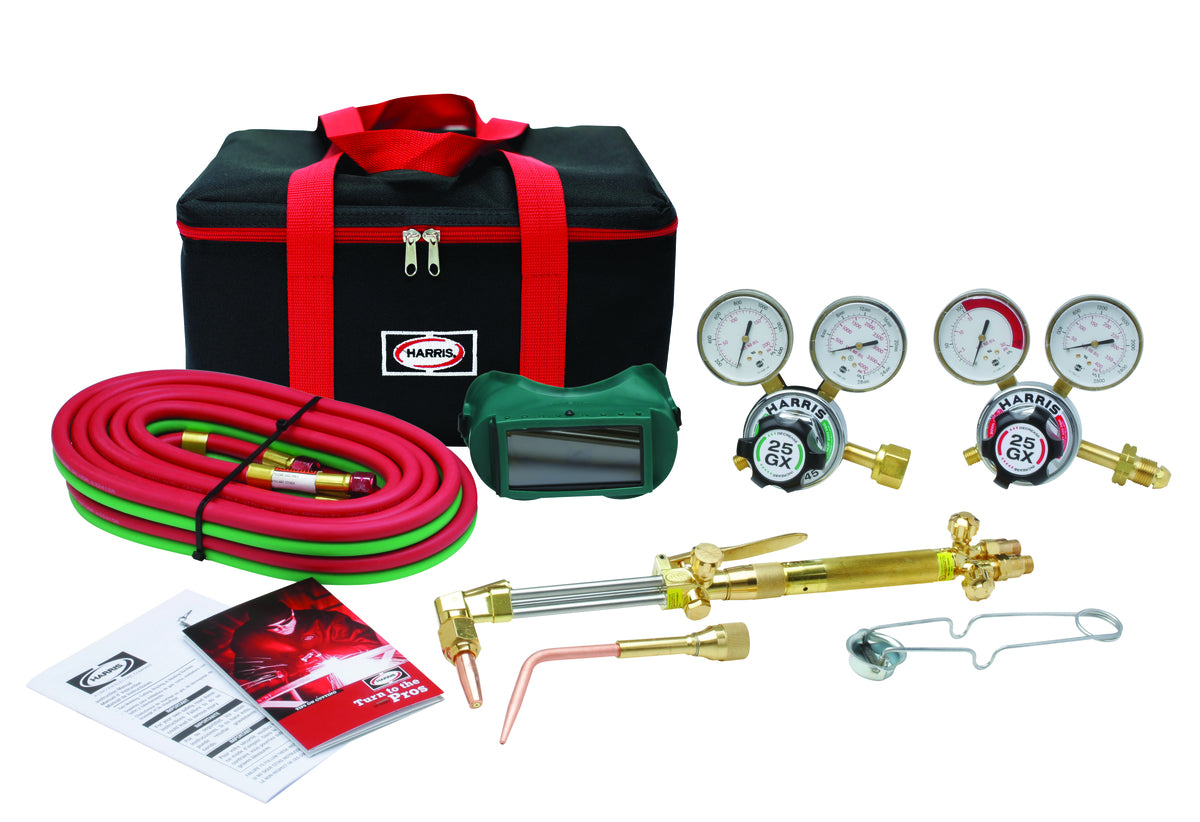 Harris® Model HHD 85-25GX-300 Ironworker® Deluxe Heavy Duty Acetylene Cutting/Welding Outfit CGA-300
