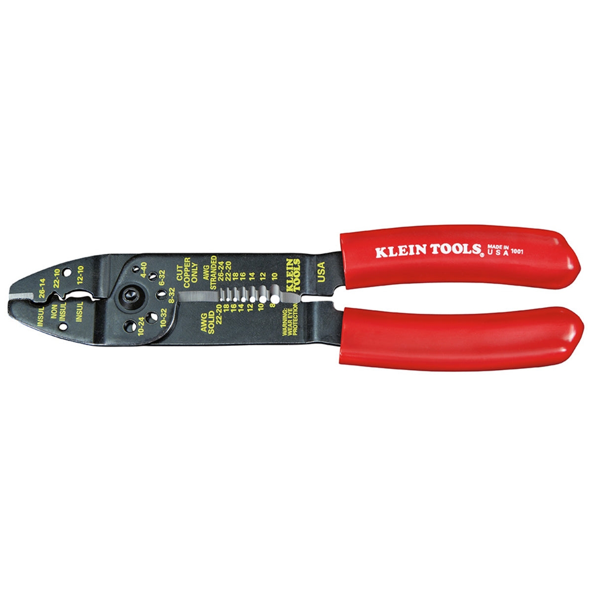 Klein Tools 8 1/2" Red Steel Crimper