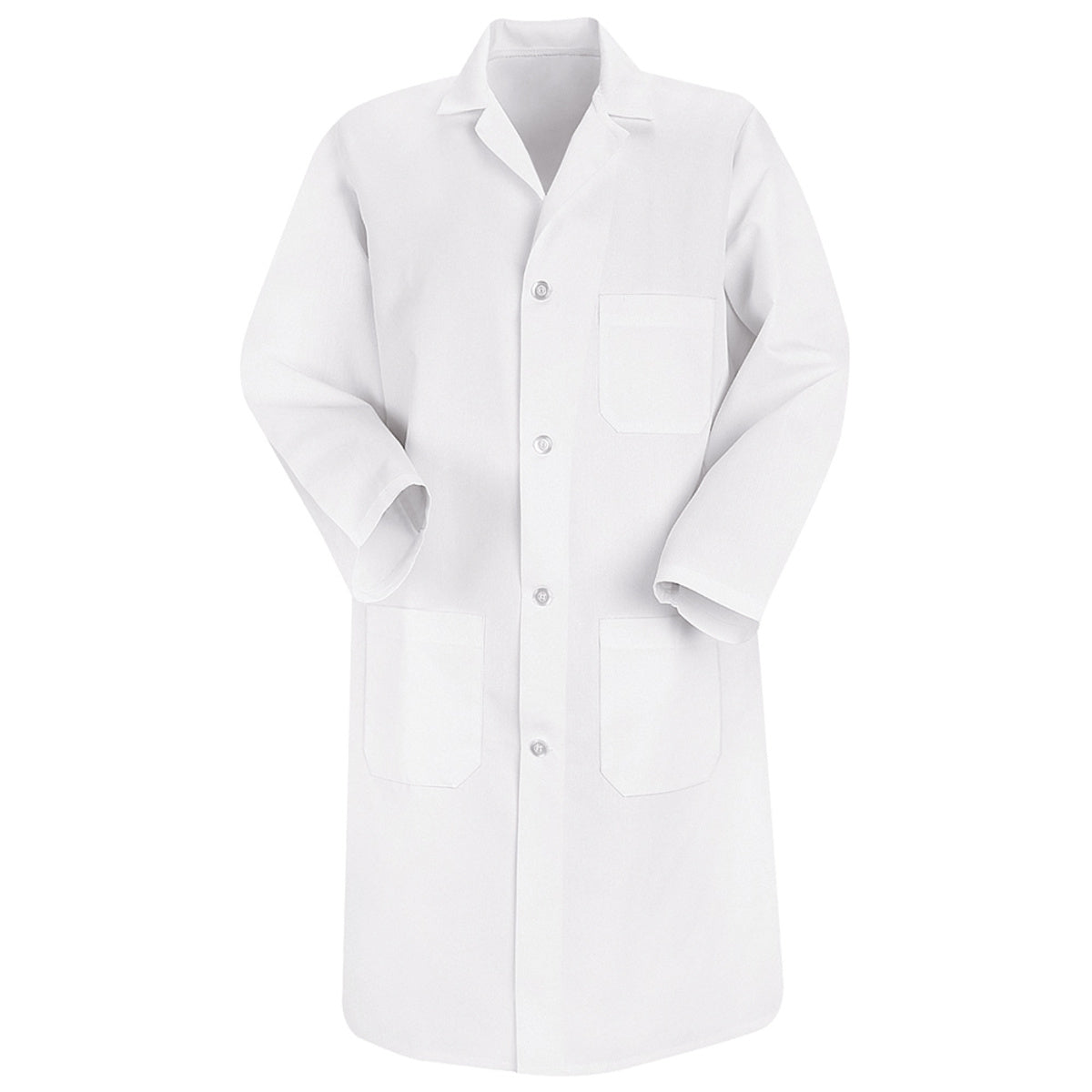 Red Kap® X-Large/Regular White Polyester/Cotton Jacket With Button Closure