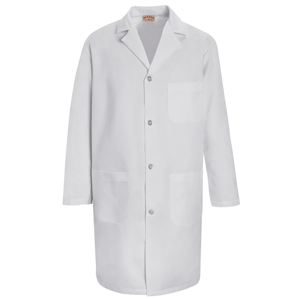 Red Kap® 44"/Regular Navy Shop Coat With Gripper Closure