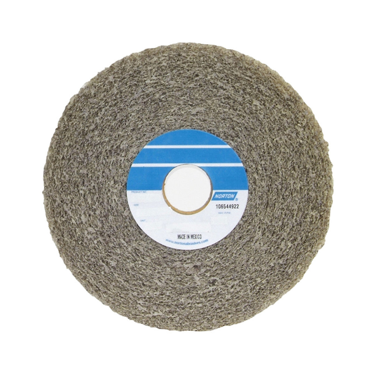Norton® 4 1/2" X 5/8" Medium Grade Aluminum Oxide Bear-Tex Series 1000 Gray Convolute Wheel