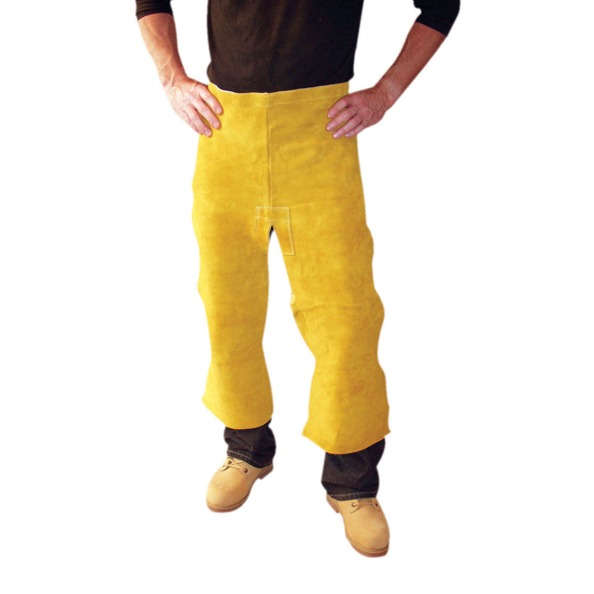 RADNOR™ 24" X 36" Brown Side Split Cowhide Leather Apron