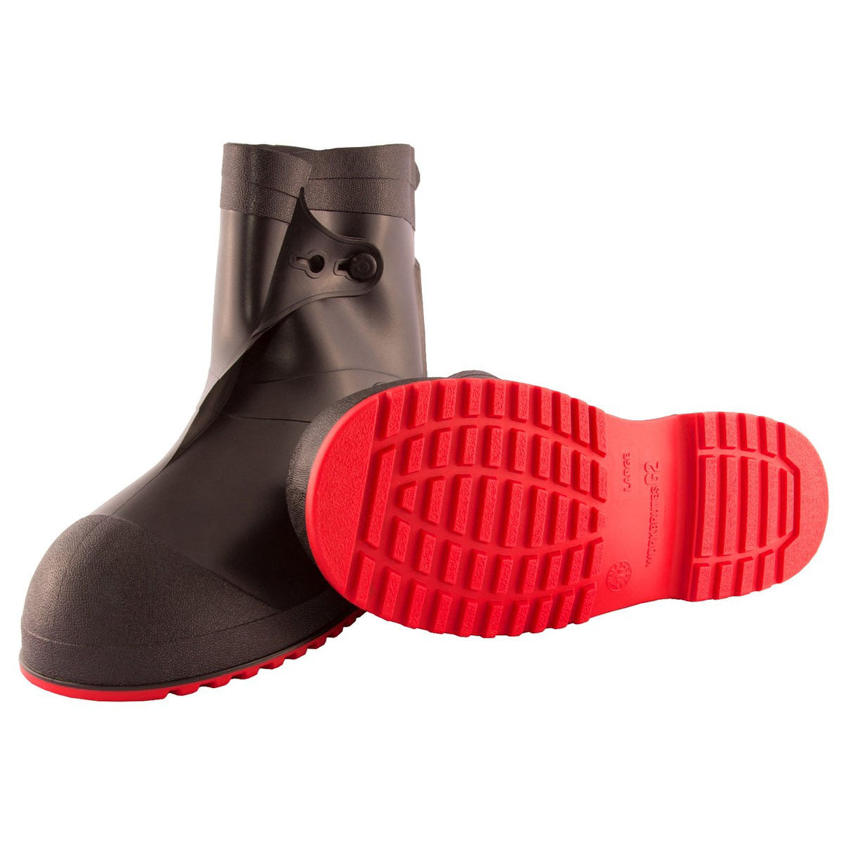 Tingley Large Workbrutes® Black/Red 10" PVC Overboots