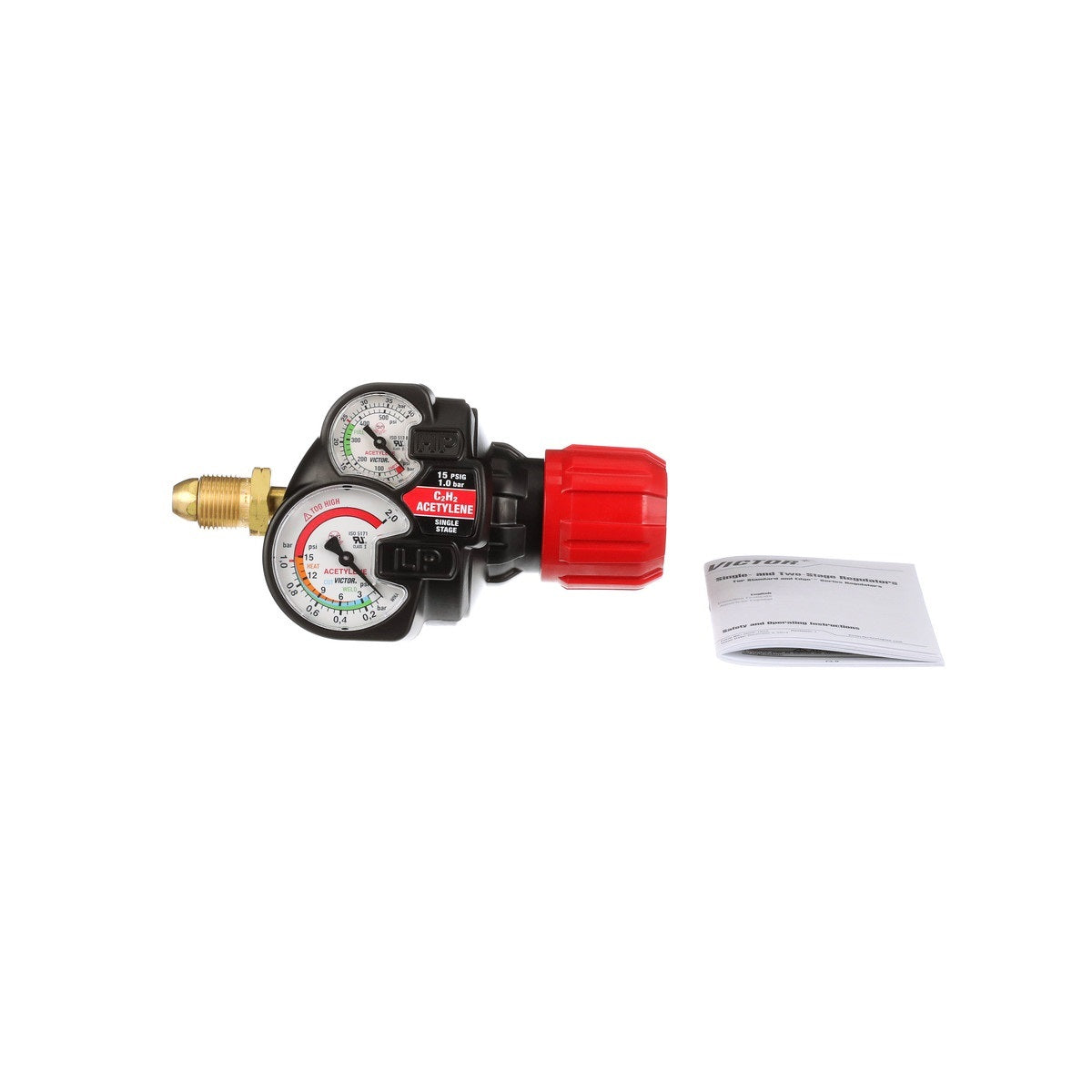 Victor® Heavy Duty/High Capacity Acetylene Single Stage Regulator, CGA-993