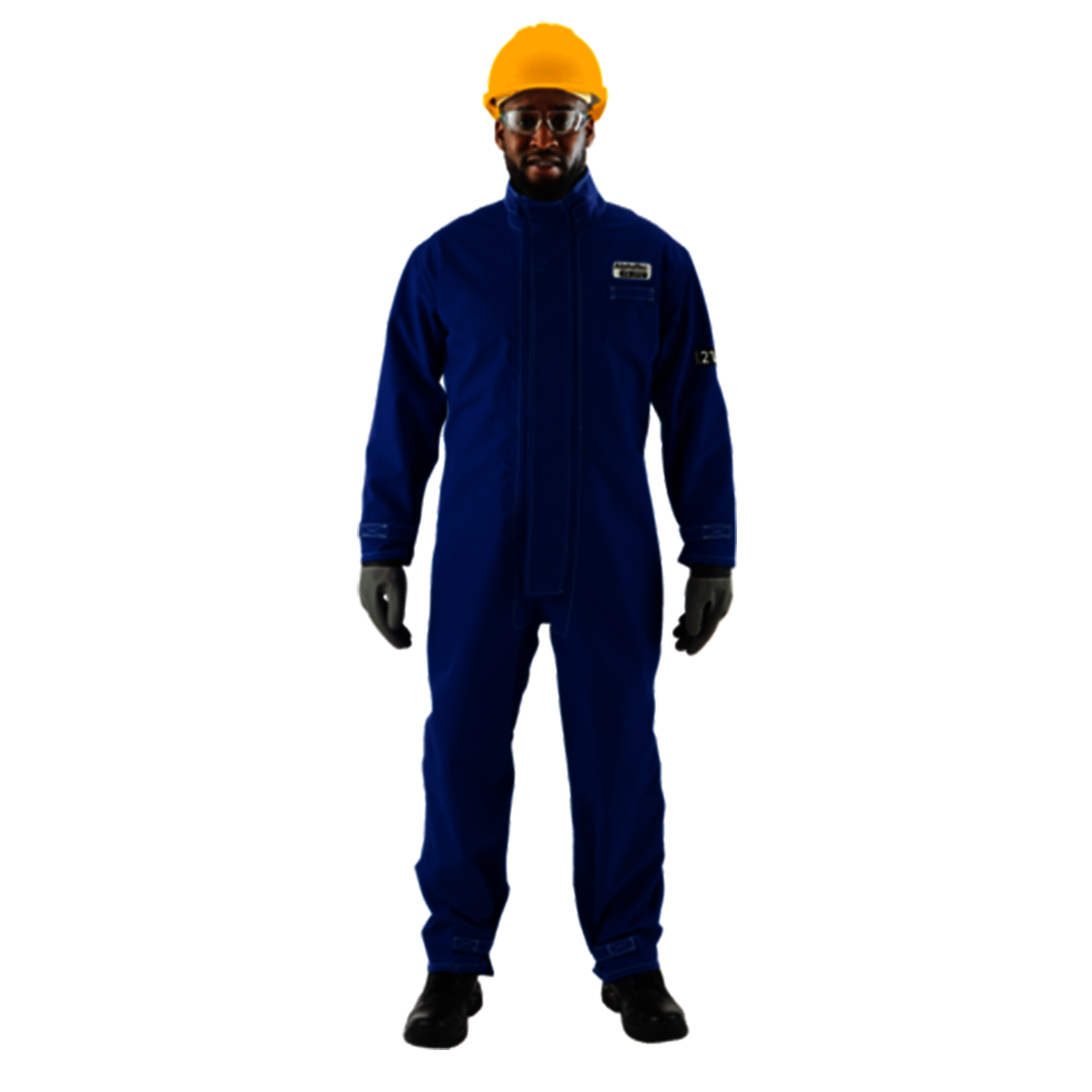 Ansell Large Blue AlphaTec® Breathable FR Chemical Protective Clothing With Stitched/Taped Seam
